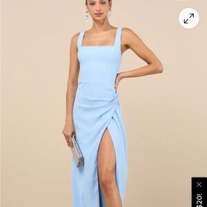 Lulu's Sky Blue Maxi Dress
